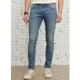 AC&Co / Altınyıldız Classics Ekstra Slim Fit Dar Kesim Pamuklu Rıss Jean Kot Denim Pantolon, Renk Petrol Mavisi, Beden 34