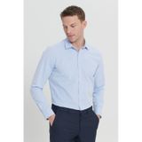 AC&Co / Altınyıldız Classics Erkek Acık Mavı Slim Fit Dar Kesim Klasik Yaka Pamuklu Armürlü Gömlek - Açık Mavi