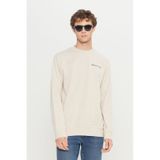 AC&Co / Altınyıldız Classics Erkek Bej 2 İplik Pamuklu Standart Fit Normal Kesim Rahat Bisiklet Yaka Sweatshirt Bej