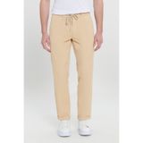AC&Co / Altınyıldız Classics Erkek Bej Pamuklu Comfort Fit Rahat Kesim Yan Cepli Pantolon