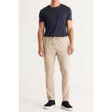 AC&Co / Altınyıldız Classics Erkek Bej Slim Fit Dar Kesim Beli Bağlamalı Yan Cepli Pantolon