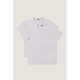 Ac&Co / Altınyıldız Classics Erkek Beyaz-beyaz Slim Fit Bisiklet Yaka 2'li Düz Tişört Paketi Beyaz-beyaz Beyaz