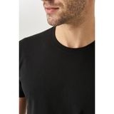 AC&Co / Altınyıldız Classics Erkek BEYAZ-KIRMIZI-SIYAH Slim Fit Dar Kesim Bisiklet Yaka 3'lü %100 Pamuk Tişört Paketi - Beyaz - Kırmızı - Siyah - XXL