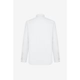 AC&Co / Altınyıldız Classics Erkek Beyaz-mavı 2'li Pamuklu Kolay Ütülenebilir Slim Fit Dar Kesim Oxford Gömlek Paketi