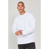 AC&Co / Altınyıldız Classics Erkek Beyaz Standart Fit Normal Kesim İçi Polarlı Bisiklet Yaka Sweatshirt Beyaz