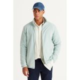 AC&Co / Altınyıldız Classics Erkek Cagla Anti-pilling Tüylenme Yapmayan Standart Fit Dik Bato Yaka Sweatshirt Polar Ceket