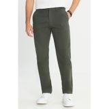 AC&Co / Altınyıldız Classics Erkek Hakı %100 Pamuk Comfort Fit Rahat Kesim Yan Cepli Pantolon Haki
