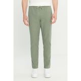AC&Co / Altınyıldız Classics Erkek Haki %100 Pamuk Slim Fit Dar Kesim Beli Bağlamalı Yan Cepli Pantolon