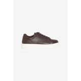 AC&Co / Altınyıldız Classics Erkek Kahverengı %100 Deri Rahat Taban Esnek Sneaker Ayakkabı Kahverengi