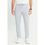 AC&Co / Altınyıldız Classics Erkek Koyu Gri Slim Fit Dar Kesim Beli Bağlamalı Yan Cepli Casual Jogger Pantolon