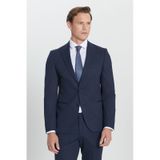 AC&Co / Altınyıldız Classics ERKEK LACI Ekstra Slim Fit Dar Kesim Kırlangıç Yaka Takım Elbise Lacivert