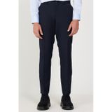 AC&Co / Altınyıldız Classics Erkek Lacı Slim Fit Dar Kesim Yan Cepli Esnek Pantolon Lacivert