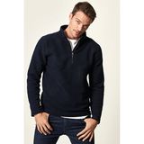 AC&Co / Altınyıldız Classics Erkek Lacivert Anti-Pilling Tüylenme Yapmayan Standart Fit Dik Yaka Polar Sweatshirt