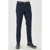 AC&Co / Altınyıldız Classics Erkek Lacivert Comfort Fit Rahat Kesim Yan Cep Klasik Pantolon