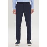 AC&Co / Altınyıldız Classics Erkek Lacivert Comfort Fit Rahat Kesim Yan Cepli Esnek Klasik Pantolon