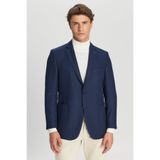 AC&Co / Altınyıldız Classics Erkek Lacivert Slim Fit Dar Kesim Mono Yaka Torba Cepli Blazer Ceket
