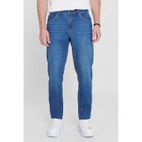 AC&Co / Altınyıldız Classics Erkek Mavi Comfort Fit Geniş Kesim Pamuk Denim Jean Kot Pantolon 4A0123200011MAV40