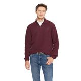 AC&Co Altınyıldız Classics Erkek Pamuklu Standart Fit Bato Yaka Jakarlı Triko Kazak Bordo S