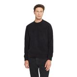 AC&Co Altınyıldız Classics Erkek Polar Standart Fit Bisiklet Yaka Sweatshirt Siyah S