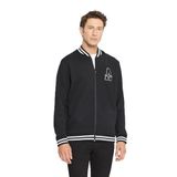 AC&Co Altınyıldız Classics Erkek Siyah 2 İplik Pamuklu Kolej Yaka Fermuarlı Sweatshirt M