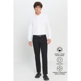 AC&Co / Altınyıldız Classics Erkek Siyah Kanvas Diz İzi Yapmayan Slim Fit Dar Kesim Yan Cep Casual Pantolon