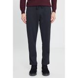AC&Co / Altınyıldız Classics Erkek Sıyah Pamuklu Standart Fit Normal Kesim Beli Lastikli Diagonal Desenli Örme Pantolon Siyah