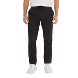 AC&Co / Altınyıldız Classics Erkek Siyah Slim Fit Dar Kesim Beli Bağlamalı Çizgili Yan Cepli Casual Jogger Pantolon