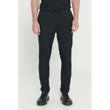AC&Co / Altınyıldız Classics Erkek Sıyah Slim Fit Dar Kesim Beli Bağlamalı Yan Cepli Pantolon