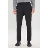 AC&Co / Altınyıldız Classics Erkek Siyah Slim Fit Dar Kesim Esnek Klasik Pantolon