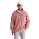 AC&Co / Altınyıldız Classics Loose Fit Bato Yaka Pamuklu Sweatshirt, Renk Gul Kurusu Melanj, Beden S