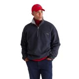 AC&Co / Altınyıldız Classics Loose Fit Bato Yaka Pamuklu Sweatshirt, Renk Indigo Melanj, Beden S