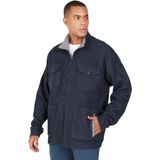 AC&Co / Altınyıldız Classics Oversize Bol Kesim Dik Yaka Pamuklu Desenli Sweatshirt, Renk Indigo Melanj, Beden L
