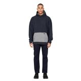 AC&Co / Altınyıldız Classics Oversize Bol Kesim Kapüşonlu Desenli Pamuklu Sweatshirt, Renk Indigo Melanj, Beden L