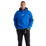 AC&Co / Altınyıldız Classics Oversize Fit Bol Kesim Kapüşonlu İçi Polarlı Pamuklu Sweatshirt, Renk Mavi, Beden L