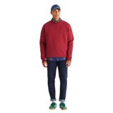 AC&Co / Altınyıldız Classics Oversize Fit Bol Kesim Pamuklu İçi Polarlı Bisiklet Yaka Sweatshirt, Renk Bordo, Beden XS