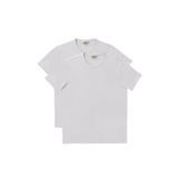 AC&Co / Altınyıldız Classics Slim Fit Bisiklet Yaka 2'li Düz Tişört Paketi, Renk Beyaz-Beyaz, Beden L