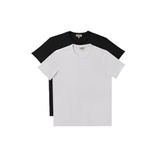 AC&Co / Altınyıldız Classics Slim Fit Bisiklet Yaka 2'li Düz Tişört Paketi, Renk Siyah-Beyaz, Beden 2XL