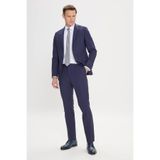 AC&Co / Altınyıldız Classics Slim Fit Dar Kesim Mono Yaka Takım Elbise, Renk Lacivert, Beden 48-6 Drop
