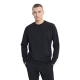 AC&Co / Altınyıldız Classics Standart Fit Normal Kesim 2 İplik Recycle Pamuklu Bisiklet Yaka Sweatshirt, Renk Siyah, Beden XL