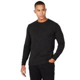AC&Co / Altınyıldız Classics Standart Fit Normal Kesim Bisiklet Yaka Jakarlı Triko Kazak, Renk Antrasit, Beden S