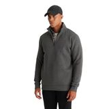 AC&Co / Altınyıldız Classics Standart Fit Normal Kesim İçi Polarlı Bato Yaka Pamuklu Sweatshirt, Renk Antrasit-Melanj, Beden S