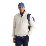 AC&Co / Altınyıldız Classics Standart Fit Normal Kesim İçi Polarlı Bato Yaka Pamuklu Sweatshirt, Renk Bej, Beden S