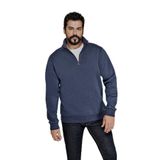 AC&Co / Altınyıldız Classics Standart Fit Normal Kesim İçi Polarlı Bato Yaka Pamuklu Sweatshirt, Renk Lacivert, Beden M
