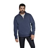 AC&Co / Altınyıldız Classics Standart Fit Normal Kesim İçi Polarlı Bato Yaka Pamuklu Sweatshirt, Renk Lacivert, Beden S