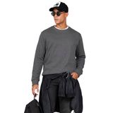AC&Co / Altınyıldız Classics Standart Fit Normal Kesim İçi Polarlı Bisiklet Yaka Sweatshirt, Renk Antrasit-Melanj, Beden M