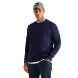 AC&Co / Altınyıldız Classics Standart Fit Normal Kesim İçi Polarlı Bisiklet Yaka Sweatshirt, Renk Lacivert, Beden S