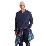 AC&Co / Altınyıldız Classics Standart Fit Normal Kesim İçi Polarlı Kolej Yaka Pamuklu Sweatshirt Ceket, Renk Lacivert, Beden M