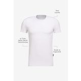 AC&Co / Altınyıldız Classics Standart Fit Normal Kesim Isı Tutan Nefes Alabilir Esnek Termal İçlik Tişört, Renk Beyaz, Beden 2XL