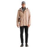 AC&Co / Altınyıldız Classics Standart Fit Normal Kesim Kapüşonlu Dik Yaka Trençkot, Renk Vizon, Beden 52