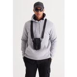 AC&Co / Altınyıldız Classics Standart Fit Pamuklu Kapüşonlu Sweatshirt, Renk Gri Melanj, Beden S